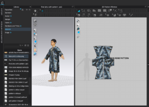 Process of the making of the Ainu robe in CLO 3D with Elisa Palomino